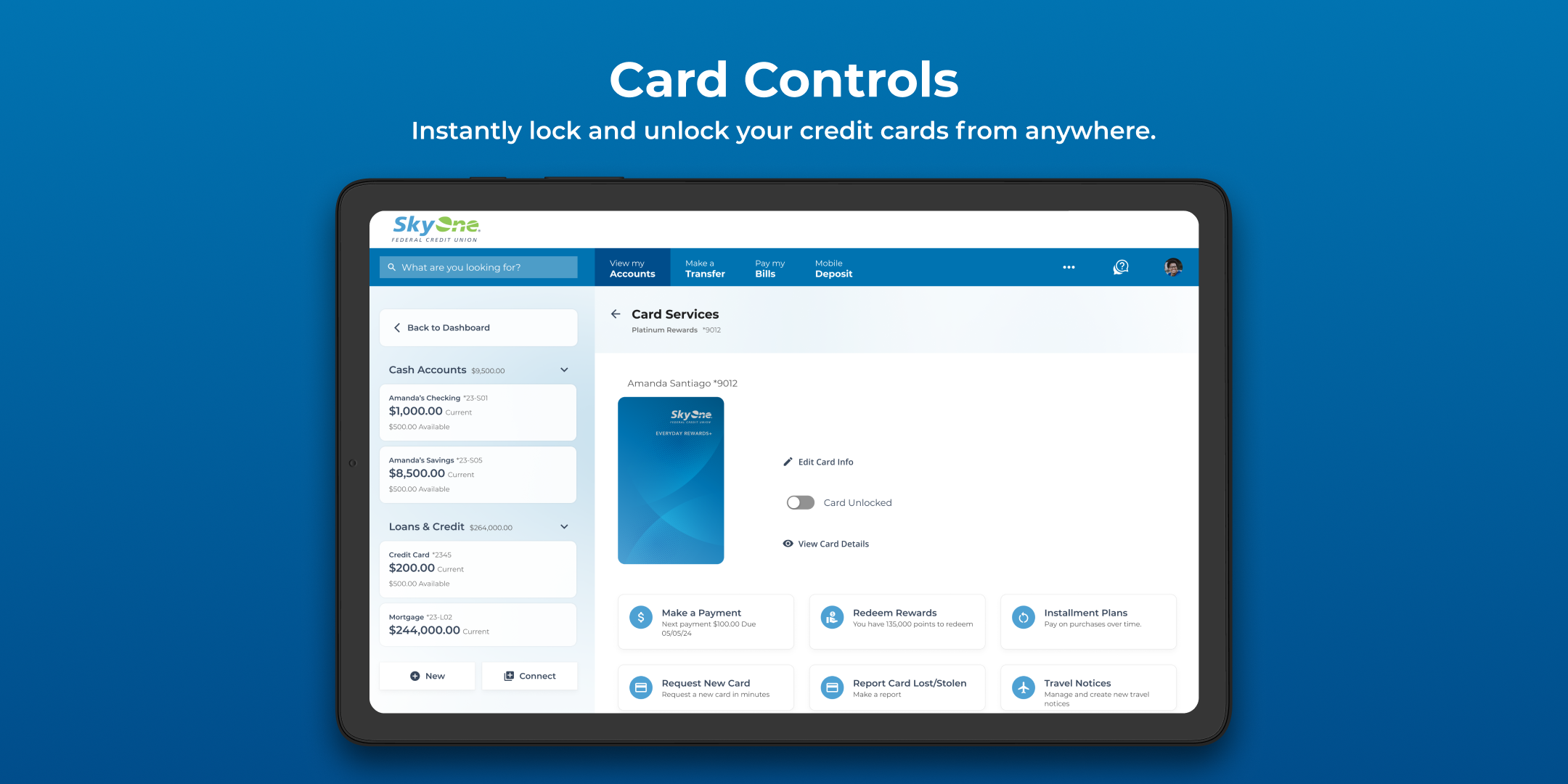 Card Controls