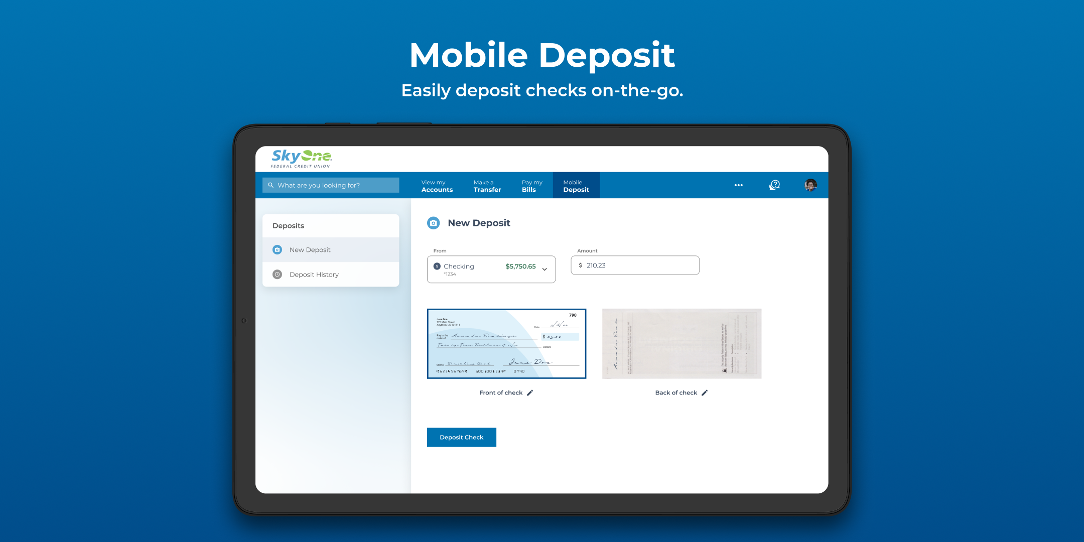 Mobile Deposit