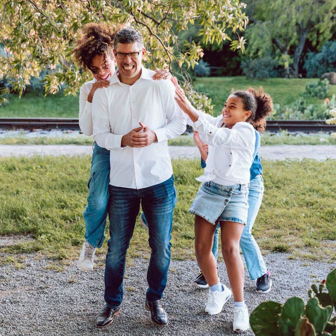 Family hanging out